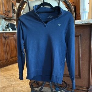 Vineyard Vines Navy Blue Quarter-Zip Sweater